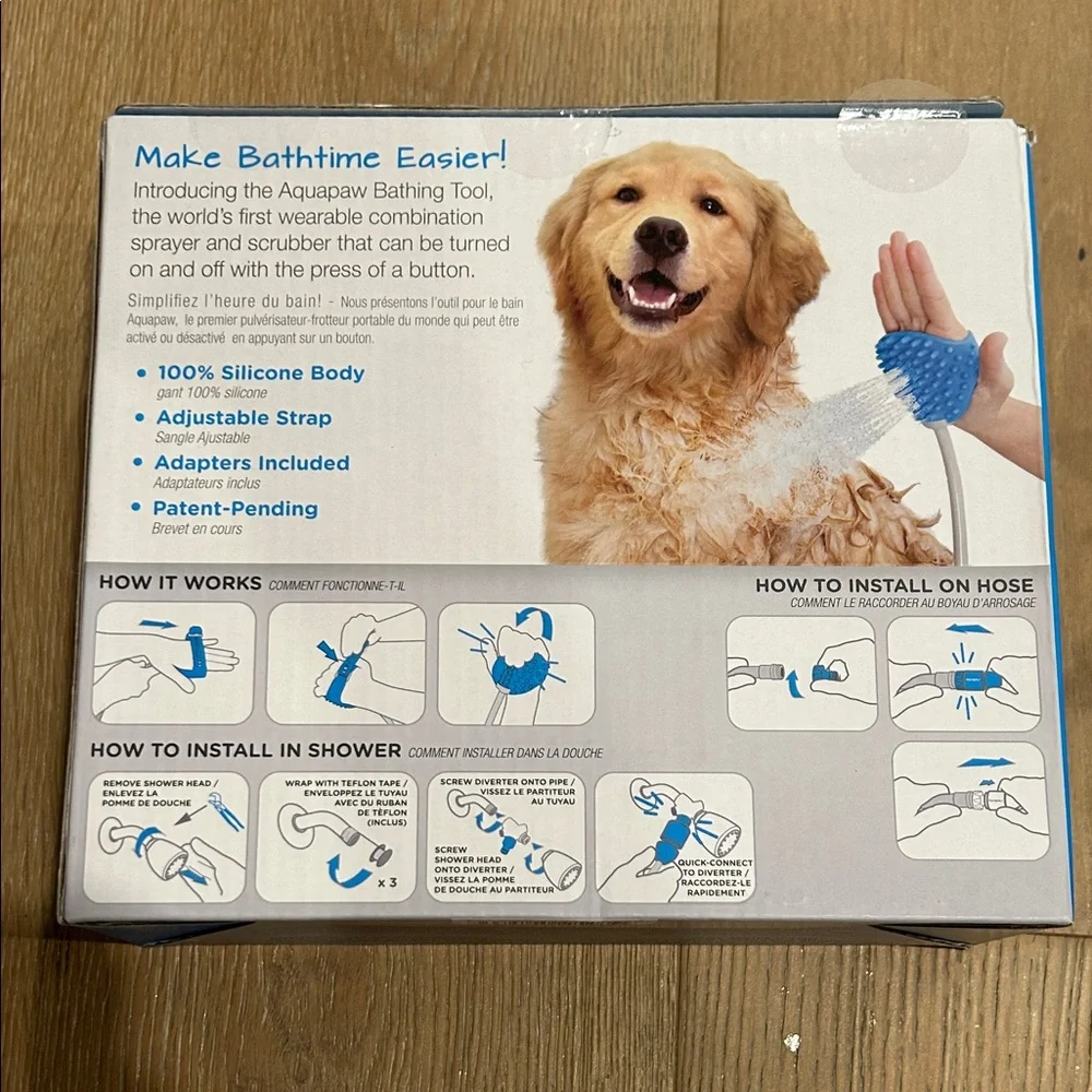 Aquapaw Pet Bathing Sprayer in Blue
